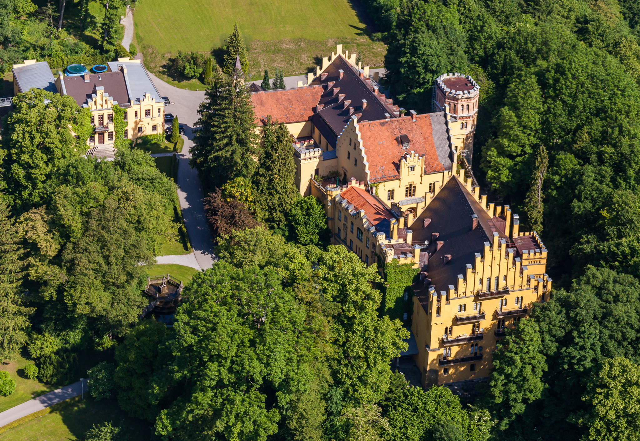 Luftaufnahme Schloss Brannenburg