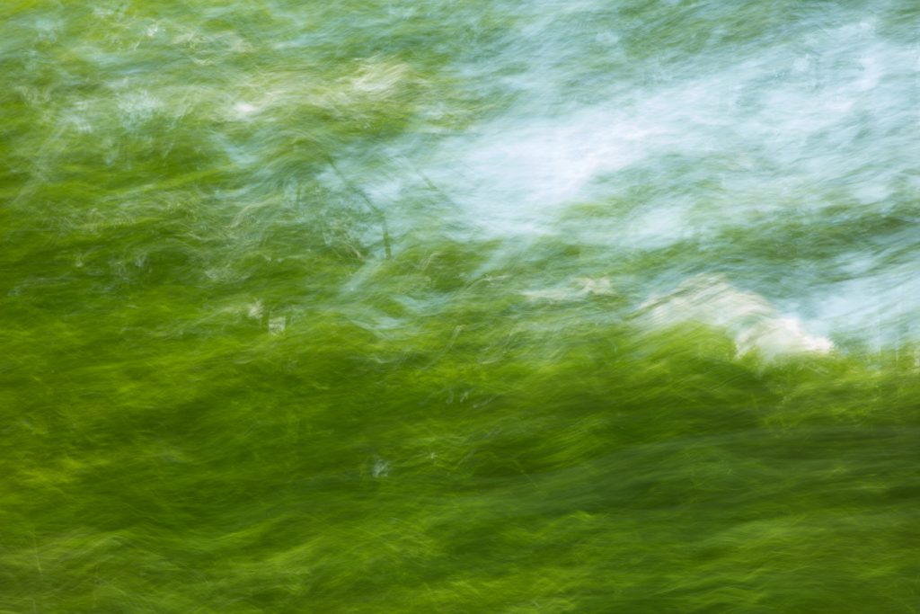 Landschaft in Bewegung Bewegungsunschärfe